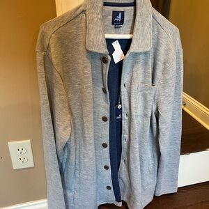 johnnie-O Light Gray Shirt Jacket